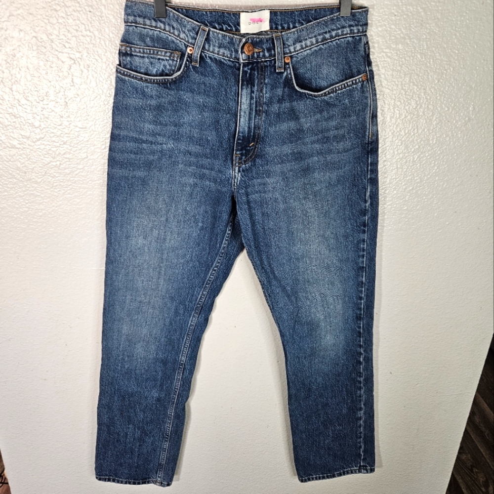 Doen High Rise Straight Leg Jean Size 28